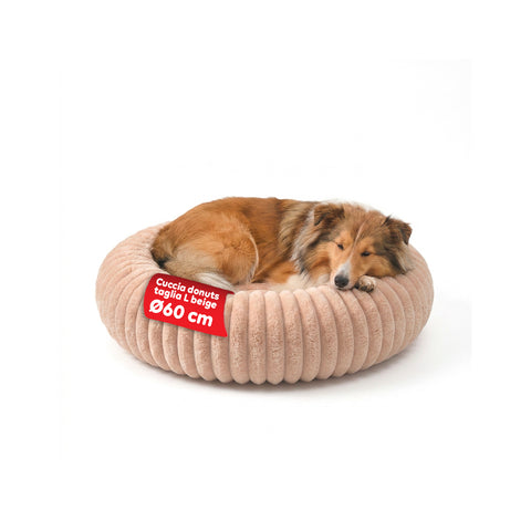 Cuccia Donut Morbida e Confortevole per Cani e Gatti Varie Taglie e Colorazioni