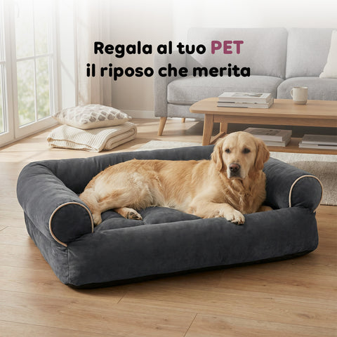 Cuccia Divano Morbida per Cani e Gatti Varie Taglie e Colorazioni