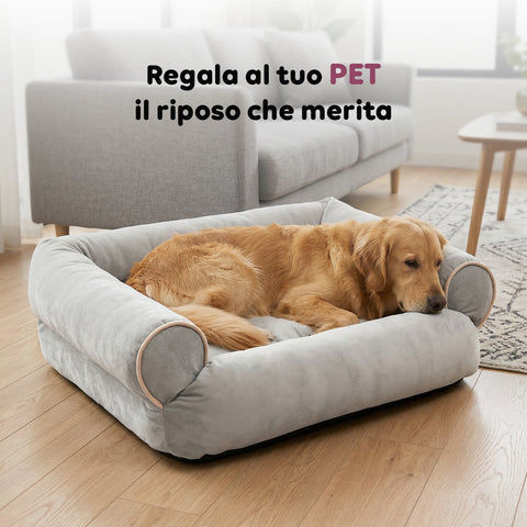 Cuccia Divano Morbida per Cani e Gatti Varie Taglie e Colorazioni