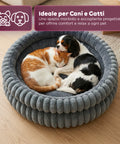 Cuccia Rotonda Antistress per Cani e Gatti Morbida e Confortevole