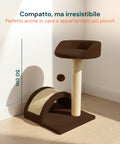 Tiragraffi per Gatti 50 cm con Arco in Sisal e Gioco Pendente