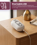 Spazzola a Vapore per Cani e Gatti Ricaricabile USB-C con Ugello Spray e Scomparto Acqua Misure 6x5x11cm