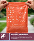 600 Sacchetti per Cani Biodegradabili per Bisogni – Formato Scorta 500+100 Omaggio – 40 Rotoli da 15 Sacchetti – Dimensioni 22x33cm Spessore 0,01 mm