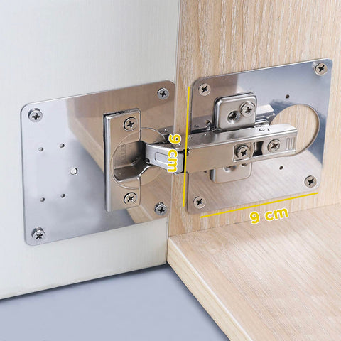 Set 16 Staffe in Acciaio Inox – Riparazione Cerniere e Mobili