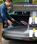 Carrello Pieghevole Multiuso con 6 Ruote Girevoli a 360° e 3 Corde