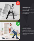 Set 4 Ruote Multidirezionali 360° con 5 Sfere Acciaio Portata 300 kg