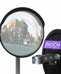 Specchio Parabolico di Sicurezza Ø60 cm con Staffe di Fissaggio