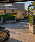 Specchio Parabolico di Sicurezza Ø60 cm con Staffe di Fissaggio