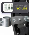 Specchio Parabolico di Sicurezza Ø60 cm con Staffe di Fissaggio