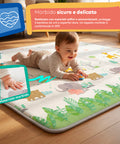 Tappetino da Gioco per Bambini Pieghevole 180x150 cm in XPE - Morbido e Impermeabile con Borsa Inclusa