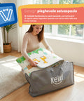 Tappetino da Gioco per Bambini Pieghevole 180x150 cm in XPE - Morbido e Impermeabile con Borsa Inclusa