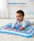 Materassino Acqua Sensoriale Baby con 6 Giochi Galleggianti in PVC