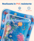 Materassino Acqua Sensoriale Baby con 6 Giochi Galleggianti in PVC