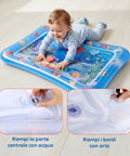 Materassino Acqua Sensoriale Baby con 6 Giochi Galleggianti in PVC