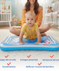 Materassino Acqua Sensoriale Baby con 6 Giochi Galleggianti in PVC