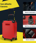 Set Utensili Professionale da 699 Pezzi in Valigetta Trolley – CraftyCart Rosso