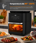 Friggitrice Aria 12L con Display LED Touch Timer 60 Min e Ricette Preimpostate