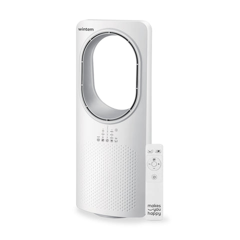 Ventilatore Senza Pale 50W Compatto con Telecomando e Spegnimento Automatico