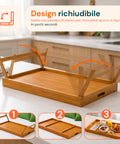 Vassoio da Letto per Colazione Richiudibile Eco in Bambù