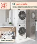 Kit Sovrapposizione Lavatrice e Asciugatrice con Cinghia di Fissaggio