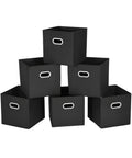 Set 6 Cestini Pieghevoli Salvaspazio con Maniglia in Plastica – 27x27x27 cm