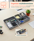 Set 4 Organizer Multiuso Impilabili in ABS di 3 Diverse Dimensioni