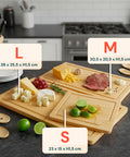 Set Taglieri in Bamboo – 3 Taglieri + 5 Utensili da Cucina Inclusi