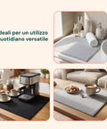 Scolapiatti in Poliestere e Spugna – Set 2 Tappetini Assorbenti per Casa e Cucina