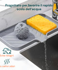 Set Silicone Cucina 5 Pezzi – Tappetino Lavello e Spugne Ultra-Assorbenti