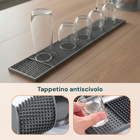 Set Silicone Cucina 5 Pezzi – Tappetino Lavello e Spugne Ultra-Assorbenti