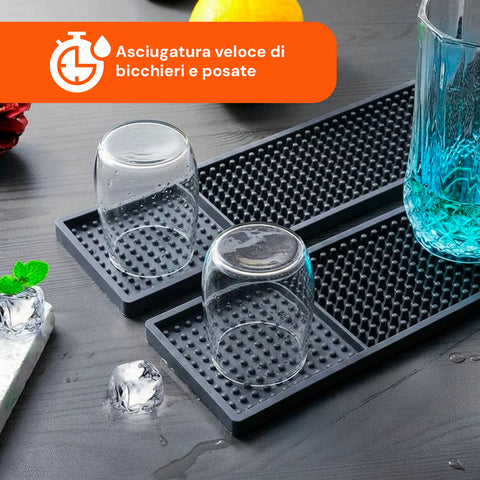 Set Silicone Cucina 5 Pezzi – Tappetino Lavello e Spugne Ultra-Assorbenti