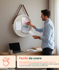 Bacheca in Sughero da Parete – Diametro 39 cm con Design Moderno
