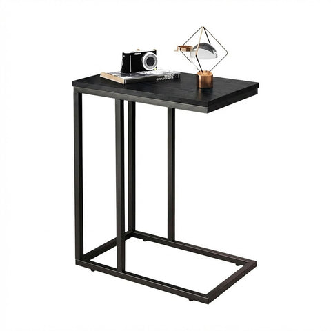 Table basse 40x26x58 cm – Structure en fer avec étagère en MDF