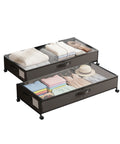 Contenitori Sottoletto con Ruote – Set 2 Pezzi XXL 54L Salvaspazio
