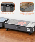 Contenitori Sottoletto con Ruote – Set 2 Pezzi XXL 54L Salvaspazio