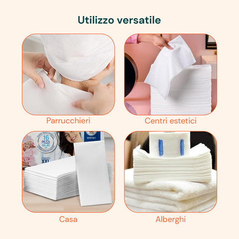 Asciugamani Monouso 68x40 cm – TNT XXL 16 / 576 Pz per Igiene Quotidiana