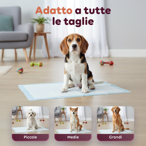 Tappetini Igienici Traversine Essential Pannolini 60×90 – Set Multi Formato con Adesivi
