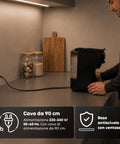 Macchina Caffè Espresso 4 in 1 – Capsule Nespresso, Dolce Gusto, Modo Mio e Macinato 19 Bar, 1450W, Serbatoio 0,6L, Spegnimento Automatico