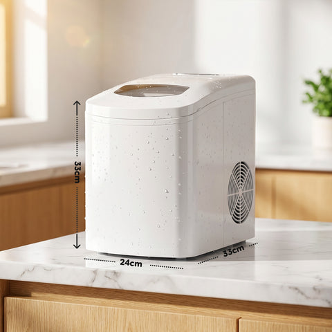 Macchina per il Ghiaccio con serbatoio 1,7L con paletta e vaschetta estraibile inclusa - 150W