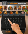 Friggitrice ad Aria 11 Litri Doppio Cestello 2800W con 13 Programmi e Touch Control e Accessori