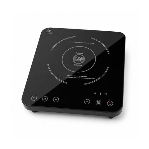 Table de Cuisson à Induction Électrique Un Seul Feu 2000W avec Commande Tactile