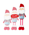 Babbo Natale Estensibile in Tessuto con Gambe Allungabili – Decorazione Natalizia