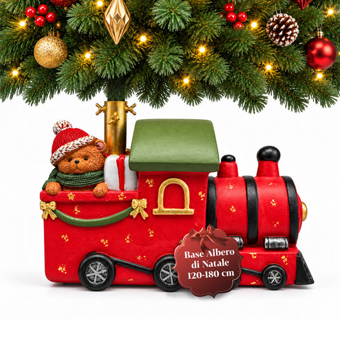 Socle décoratif pour sapin de Noël, 10 motifs, en fer et magnésium, fixation universelle, pour sapins jusqu’à 210 cm, 2 modèles avec lumières LED