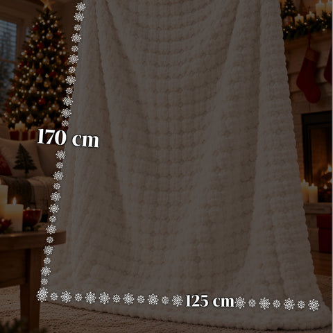 Set Coperta e Pantofole Soffici e Avvolgenti | Plaid Morbido 125x170 cm, Ciabatte Taglia Unica, 4 Colori