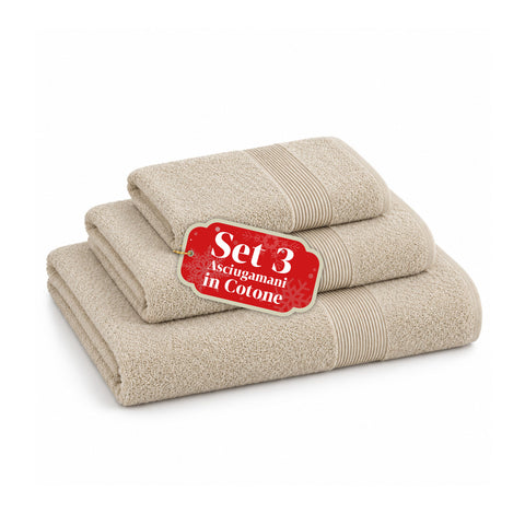 Lot de 3 serviettes de bain 100 % coton – Ensemble comprenant une serviette de 90x140, une serviette de 60x100 et une serviette d’invité de 40x60 cm, douces et absorbantes, 6 couleurs