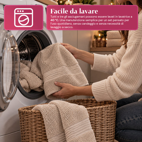 Lot de 3 serviettes de bain 100 % coton – Ensemble comprenant une serviette de 90x140, une serviette de 60x100 et une serviette d’invité de 40x60 cm, douces et absorbantes, 6 couleurs