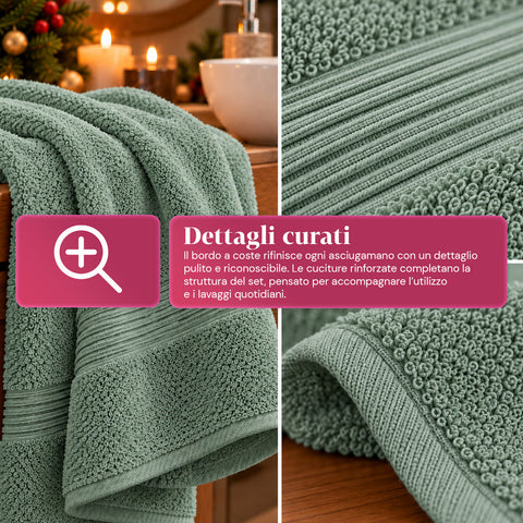 Lot de 3 serviettes de bain 100 % coton – Ensemble comprenant une serviette de 90x140, une serviette de 60x100 et une serviette d’invité de 40x60 cm, douces et absorbantes, 6 couleurs
