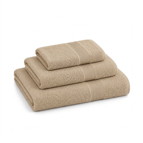 Set 3 Asciugamani in 100% Cotone – Tris Bagno con Telo 90x140, Asciugamano 60x100 e Ospite 40x60 cm, Morbidi e Assorbenti, 6 Colori