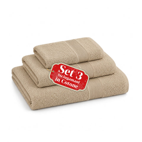 Lot de 3 serviettes de bain 100 % coton – Ensemble comprenant une serviette de 90x140, une serviette de 60x100 et une serviette d’invité de 40x60 cm, douces et absorbantes, 6 couleurs