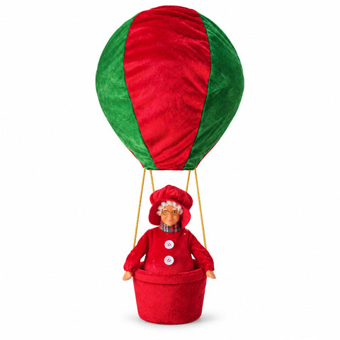 Décoration de Noël intérieure – Montgolfière avec Père Noël et détails festifs